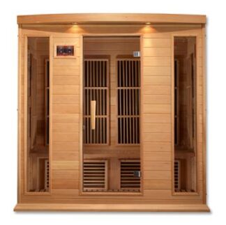 Phoenix 4 Person Medical Grade Near Zero EMF Far Infrared Sauna in Hemlock