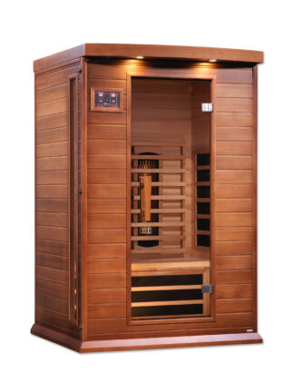 Vega 2 Person Full- Spectrum Medical Grade Near Zero EMF Home Far Infrared Sauna in Cedar